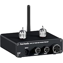 Amazon.co.jp: Fosi Audio BOX X3 フォノ 6J1真空管プリアンプ MM
